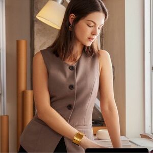 OGL Ponte-De-Roma Office Staple Waistcoat with Pockets new XL